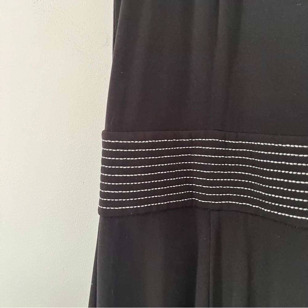 Michael Kors Black Evening Gown High Neck Slit Maxi Dress Size 4 - Picture 7 of 11